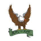 Tatuagem Águia 'Born To Ride'