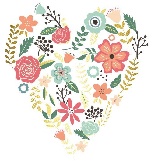 Hart Bloemen Boeket Prismfoil Tattoo