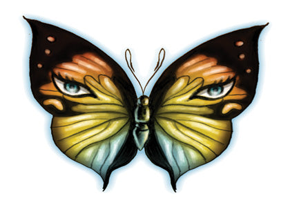 Bullseye Schmetterling Tattoo