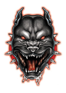 Bullseye Chien Tattoo