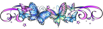 Schmetterling Schönheit Band Tattoo