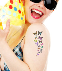 Tatuaggio Cascata Di Farfalle