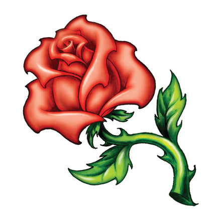 Rose & Blättern Tattoo