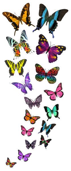 Papillons En Cascade Tattoo