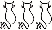 Tatuajes De Siluetas De Gatos (3 Tatuajes)