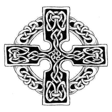 Keltische Mystik Kreuz Tattoo