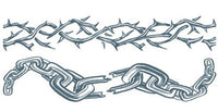 Encadenado - Chained Love - Tinsley Transfers (2 Tattoos)