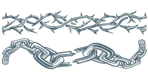 Enchaîné - Chained Love - Tinsley Transfers (2 Tattoos)