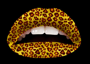 Cheetah Violent Lips (3 Sets Tattoos Lèvres)