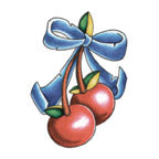 Cherries Bow Tattoo