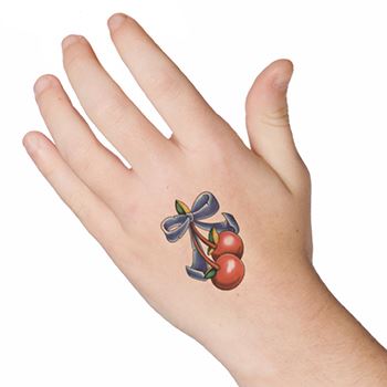 Cherries Bow Tattoo