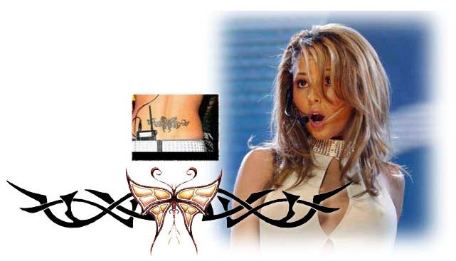 Tribal Butterfly Band - Cheryl Cole Tattoo