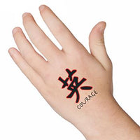 Tatuagem Coragem Chinês