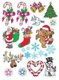 Christmas Multi Tattoos (15 Tattoos)