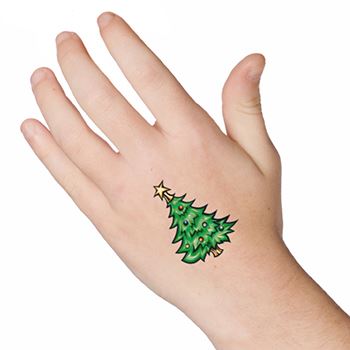 Tatuaje De Árbol De Navidad