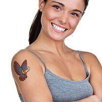 Tatuaje Clásico Del Mariposa Vintage