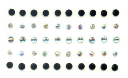 Gemas Del Cuerpo Claras y Negras (50 Cristales Del Cuerpo)