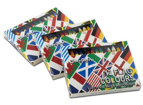 Farbe Schminkstifte Stargazer - Flagge (Box 12 Sticks)