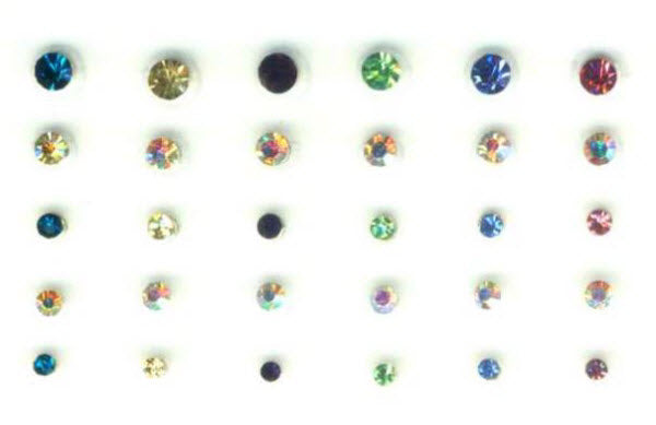Farbige Körper Edelsteine (30 Körper Kristalle)