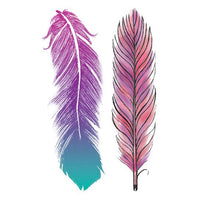 Colorful Feathers Tattoo