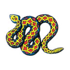 Petit Serpent à Sonnette Coloré Tattoo