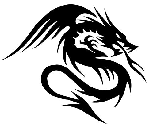Cool Black Dragon Tattoo