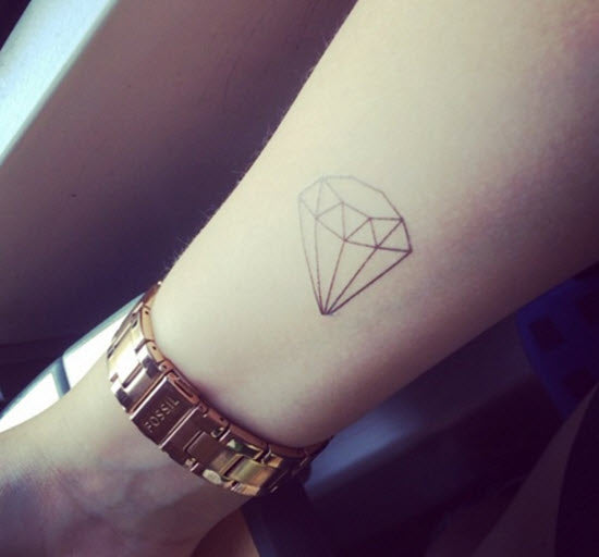 Cooler Diamant Tattoo