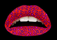 Coral Cheetah Violent Lips (3 Lip Tattoo Sets)