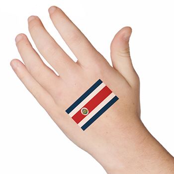 Costa Rica Flag Tattoo