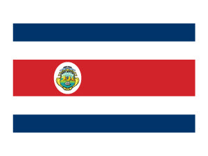 Costa Rica Vlag Tattoo