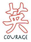 Courage - Tattoo Lumineux
