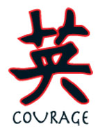 Chinese Courage Tattoo – Tattoo for a week