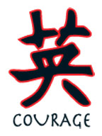 Tatuagem Coragem Chinês