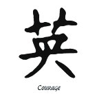 Courage Small Tattoo