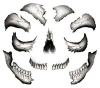 Faccia Costume Teschio Raccapricciante Tatuaggio
