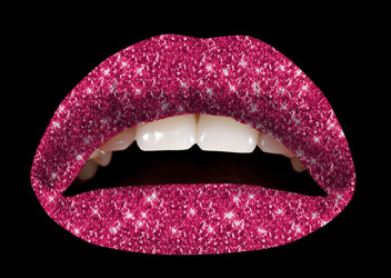 Crimson Glitteratti Violent Lips  (3 Conjuntos Del Tatuaje Del L