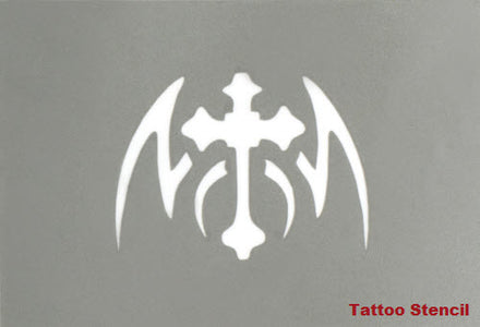 Stencil Tatuaggio Croce Stargazer