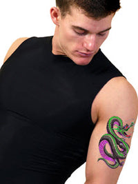 Kronkelende Giftige Draak Tattoo