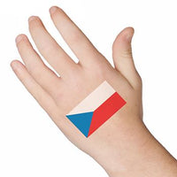 Tsjechische Republiek Vlag Tattoo