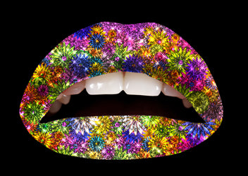 Daisy Glitteratti Violent Lips (3 Lippen Tattoo Sätze)