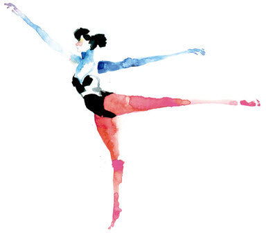 Watercolor Dancer - Tattoonie