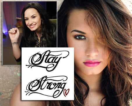 Demi Lovato - Tatuaggio Stay Strong