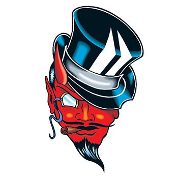 Devil With Top Hat Tattoo