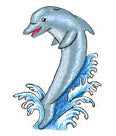 Dolphin Splash Tattoo