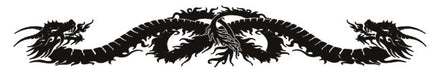 Tatuagem de Braçadeira Tribal Dragões