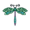 Green Dragonfly Tattoo