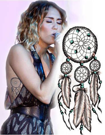 Apanhador de Sonhos - Tatuagem Miley Cyrus