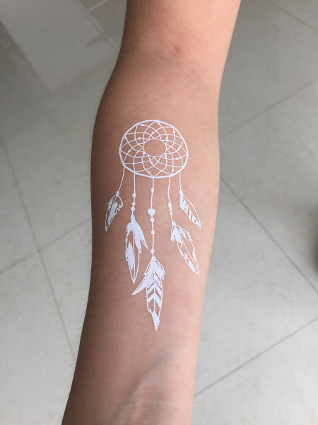 Tatuajes De Encaje Blanco Atrapasueños
