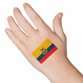 Ecuador Flagge Tattoo