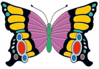 Eleganter Schmetterling Insekt Tattoo
